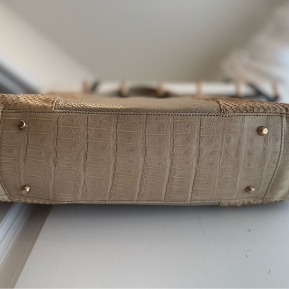 Furla Beige Large Leather Tote Bag - Picture 4 of 6